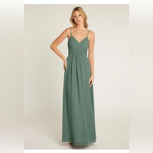 Azazie Shannon Bridesmaid dress- Eucalyptus